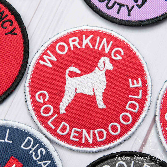 WORKING GOLDENDOODLE 3" Patch - P25