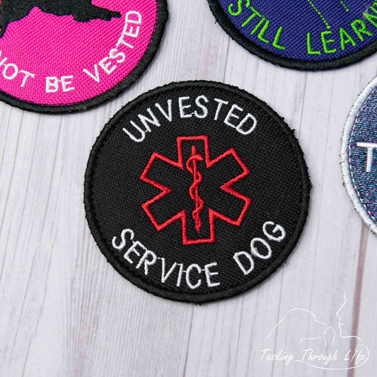 UNVESTED SERVICE DOG 3" Patch - P13