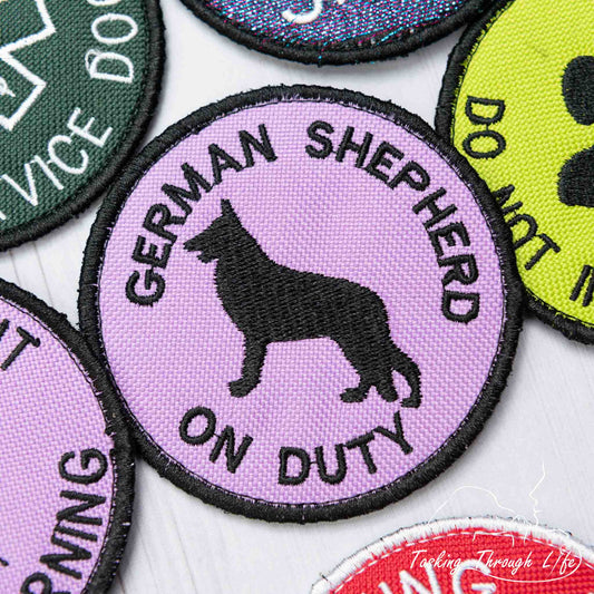 GERMAN SHEPHERD ON DUTY 3" Patch - P32