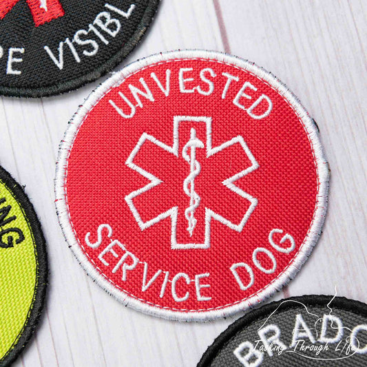 UNVESTED SERVICE DOG 3" Patch - P34