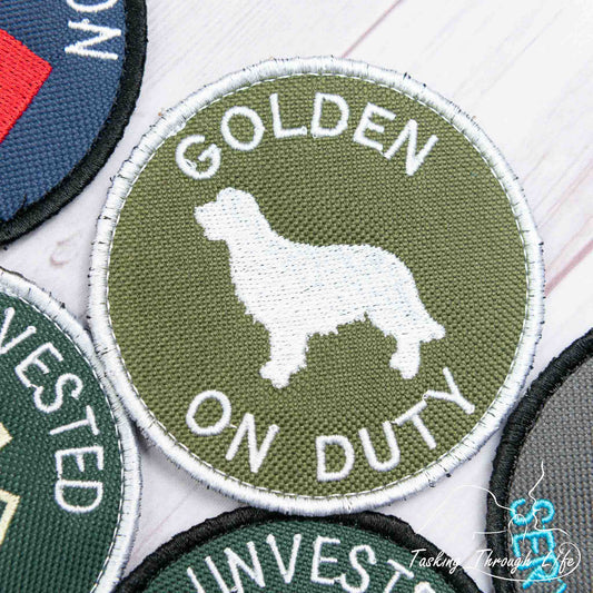 GOLDEN ON DUTY 3" Patch - P40