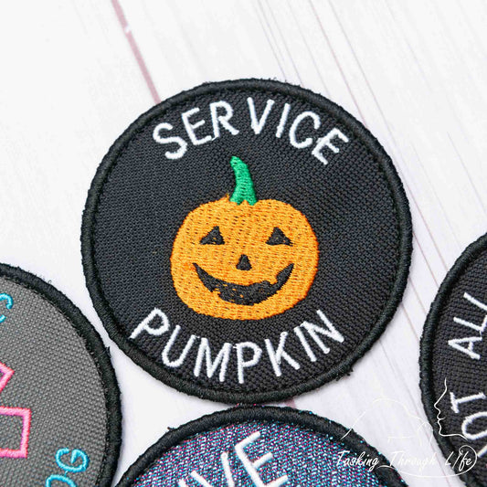 SERVICE PUMPKIN 3" Patch - P44