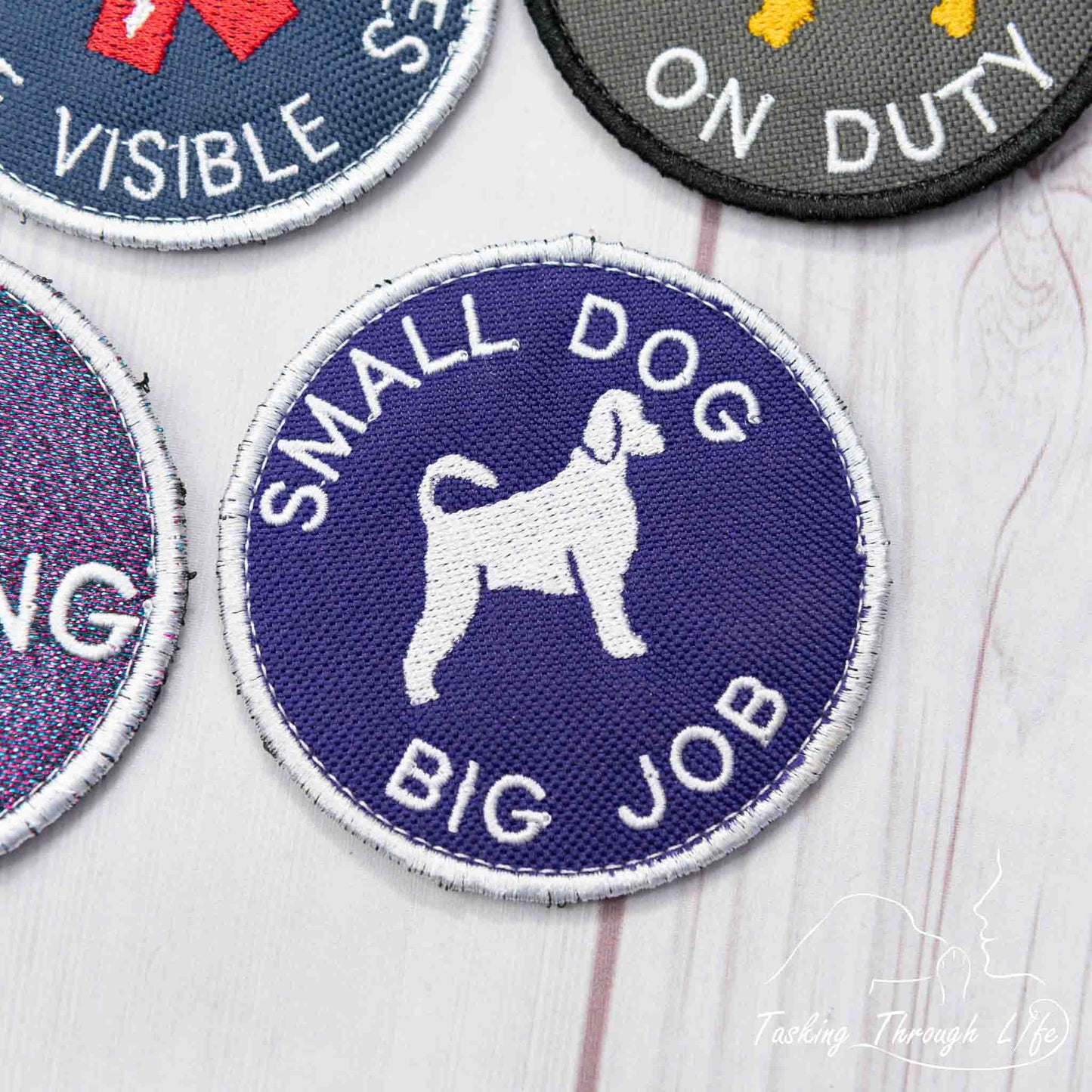 SMALL DOG BIG JOB 3" Patch - P16