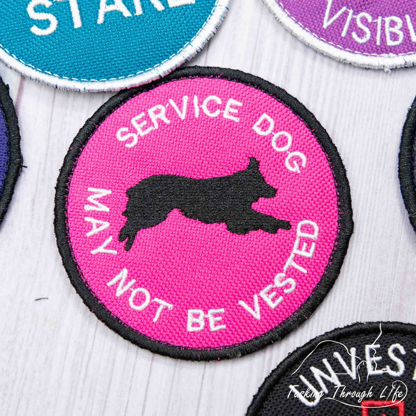 SERVICE DOG MAY NOT BE VESTED 3" Patch - P18