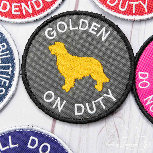 GOLDEN ON DUTY 3" Patch - P21