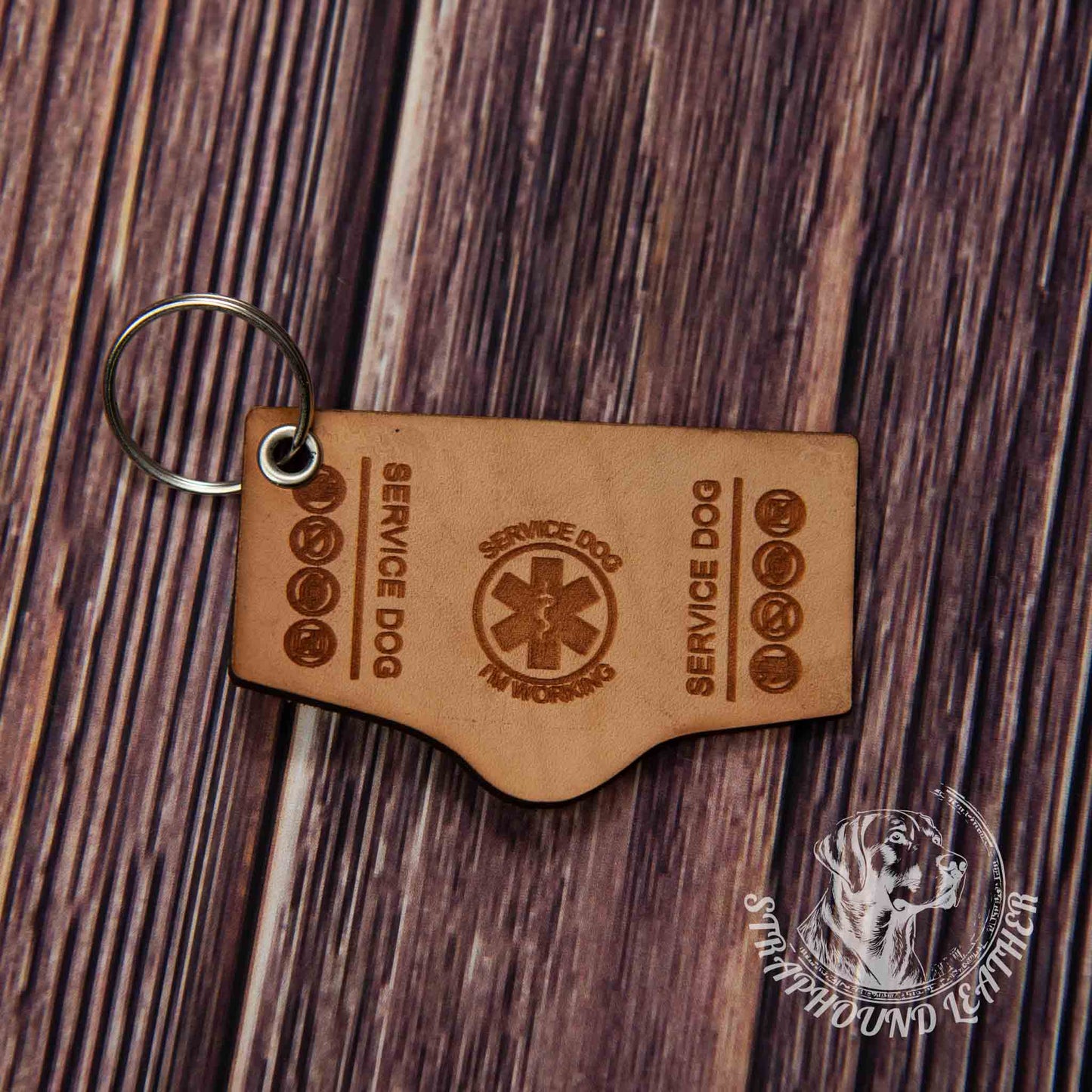 Leather Vest Keychain - Straphound Leather