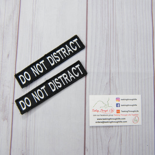 2 patch set - DO NOT DISTRACT 1x5" Patch - P55