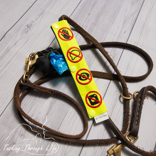 Neon Yellow No Contact Leash Wrap