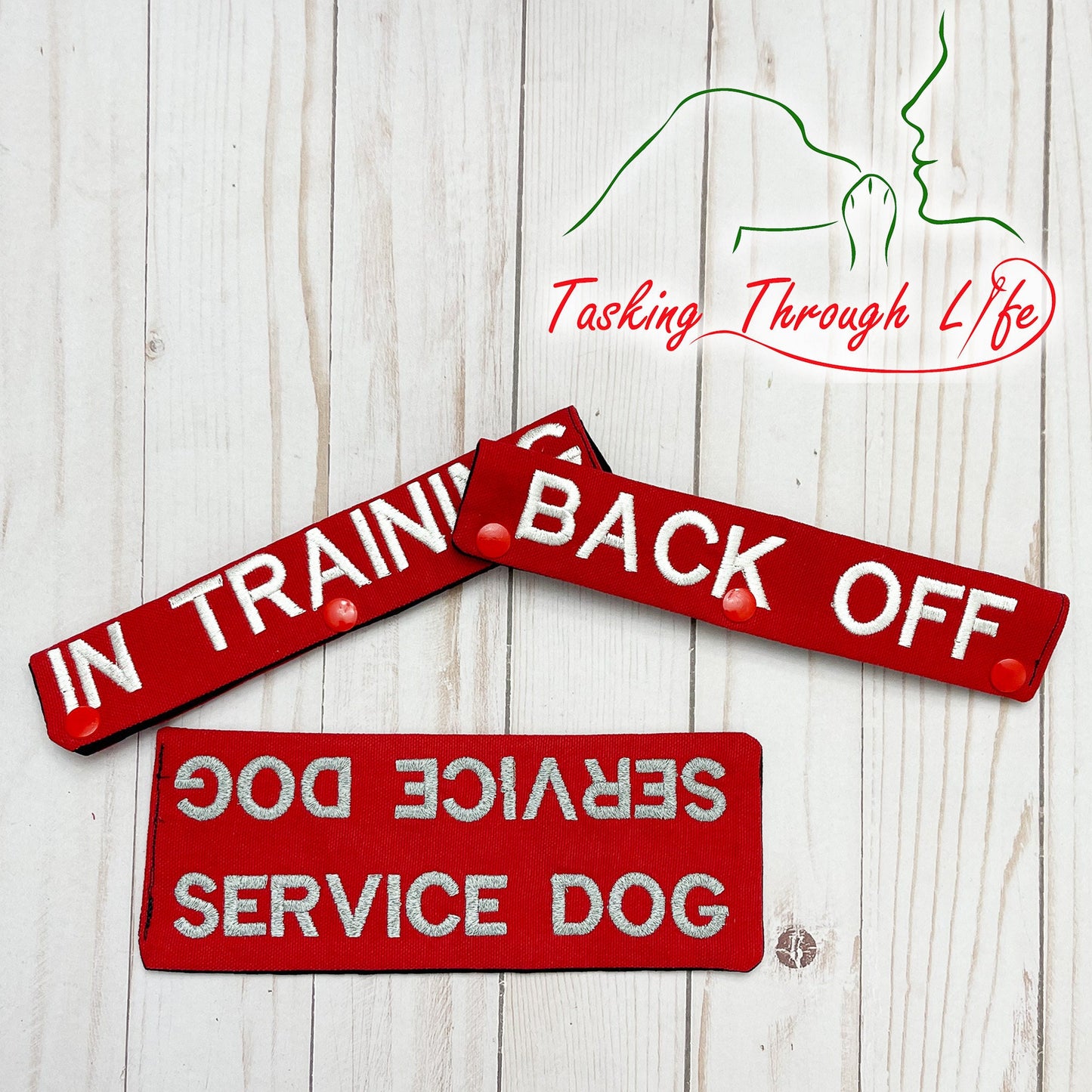 Service Dog Leash Sleeve Wrap, Service hondenriem, service hondenuitrusting, op maat geborduurd, hondenriem, dubbelzijdige wrap